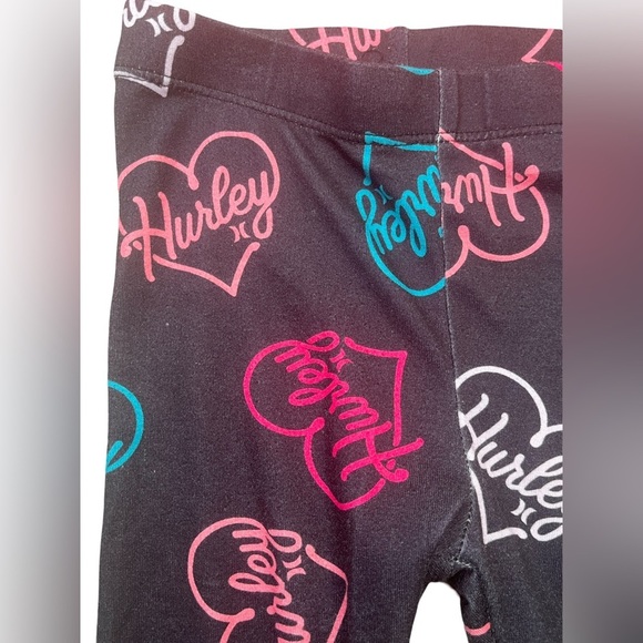 Hurley Pink and Black Pajama Set with Heart Design - Picture 4 of 6
